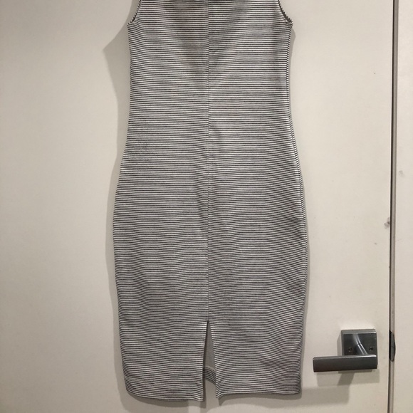 Zara bodycon dress black white striped size S - Picture 2 of 3
